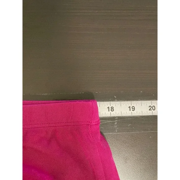 Chico's Travelers Womens Wide Leg Pants Sz XL 3 Fuschia High Rise Slinky Stretch - Picture 5 of 8